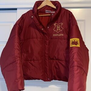 Harry Potter Hogwarts Women's Officially Licensed Puffer Outerwear Jacket